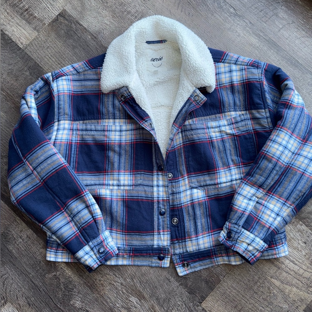Women’s Aerie Sherpa Lined Shacket